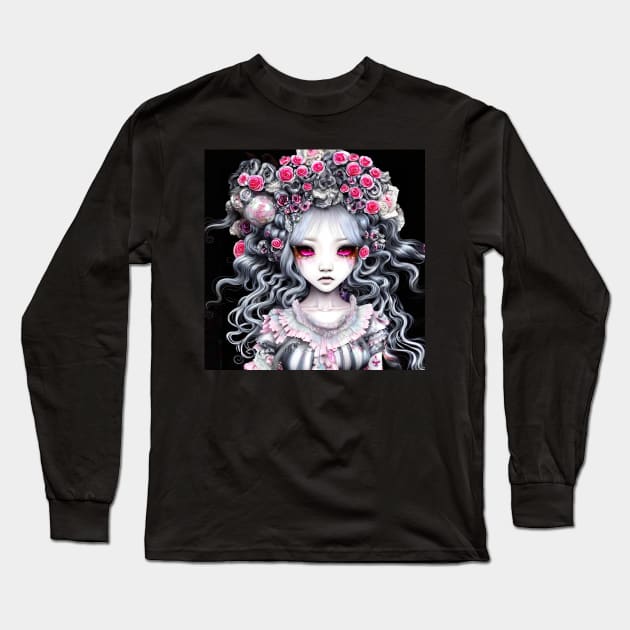 Cute Gothic Harajuku Style Girl Long Sleeve T-Shirt by DaniGirls